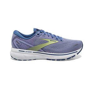 Brooks Ghost 14 Road Running Shoes - Womens, Purple/Blue/Yellow | IE-QBG278193